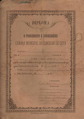 Diploma concedido pela Câmara Municipal do Porto a Margareth Cassels, pela distinção no exame de ...