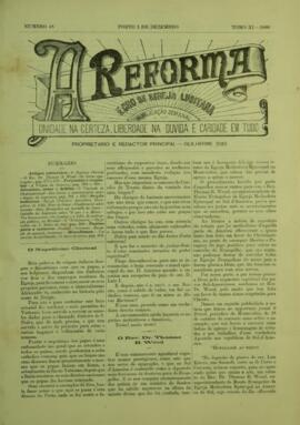 A Reforma de 1 de dezembro de 1888
