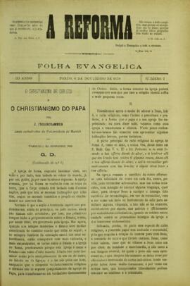A Reforma de 6 de novembro de 1879