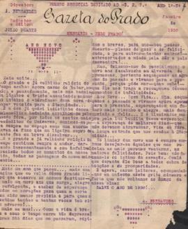 Gazeta do Prado Janeiro 1930