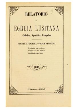 Relatórios da Igreja Lusitana de 1884