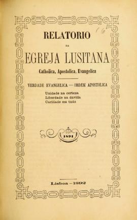 Relatórios da Igreja Lusitana de 1891