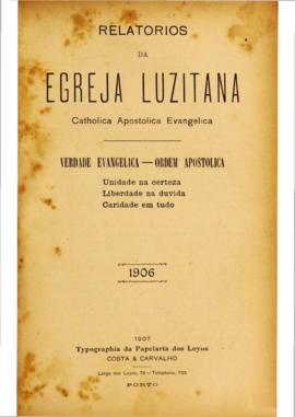 Relatórios da Igreja Lusitana 1906_1ª parte