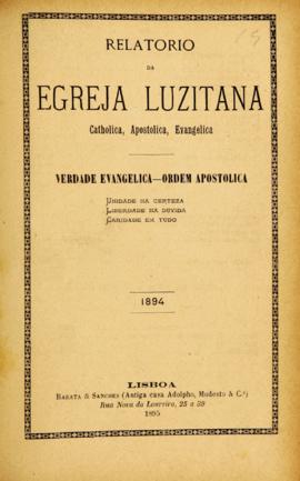 Relatórios da Igreja Lusitana de 1894