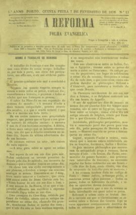A Reforma de 7 de fevereiro de 1878