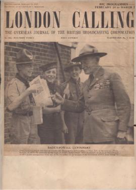 "London Calling overseas journal of BBC": Baden Powell centenary