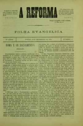A Reforma de 2 de setembro de 1880