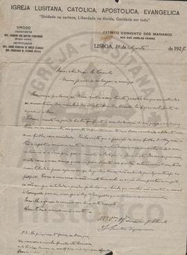 [Carta de Joaquim dos Santos Figueiredo a André Cassels a pedir-lhe para não pregar nem administr...