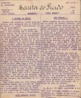 Gazeta do Prado Julho 1930
