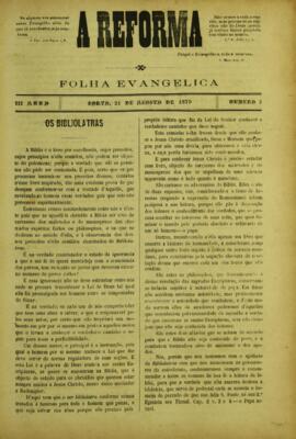 A Reforma de 21 de agosto de 1879