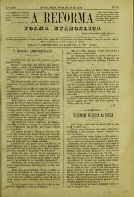 A Reforma de 18 de julho de1878