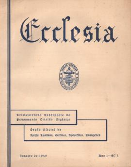 Ecclesia - Ano 1 - Nº1