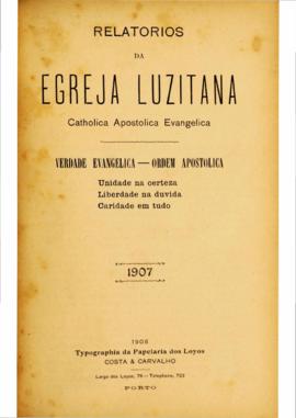 Relatórios da Igreja Lusitana 1907_1ª parte